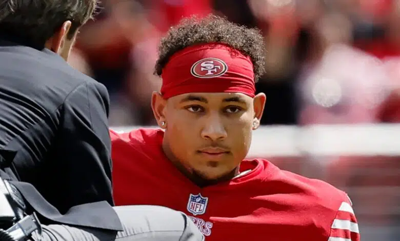Trey Lance: el mariscal de campo de los San Francisco 49ers fuera de temporada después de fracturarse el tobillo en el juego contra los Seattle Seahawks Noticias de la NFL 1 Trey Lance: el mariscal de campo de los San Francisco 49ers fuera de temporada después de fracturarse el tobillo en el juego contra los Seattle Seahawks Noticias de la NFL