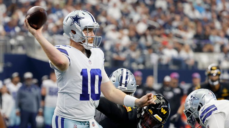 Predicciones de la NFL Semana 5: Dolphins @ Jets, Cowboys @ Rams, Bengals @ Ravens | Noticias de la NFL 7 Lo más destacado de los Washington Commanders en la semana 4 de la temporada de la NFL contra los Dallas Cowboys