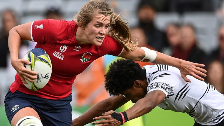 Fiyi Femenino 19 - 84 Inglaterra 3 Zoe Aldcroft fue una de las primeras goleadoras de Inglaterra