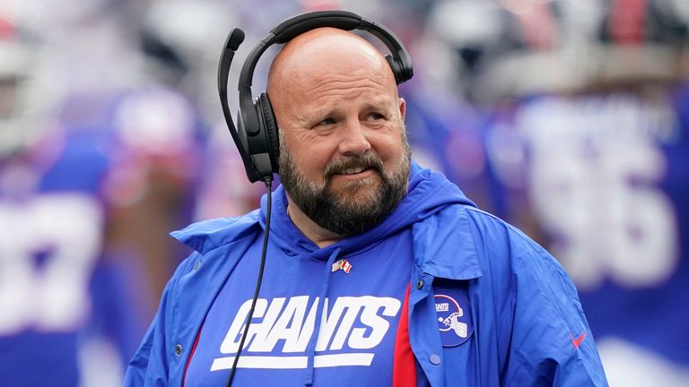 Playoffs de la NFL: Hannah Wilkes anticipa el título de la conferencia antes de los 49ers de los Eagles y los Bengals de los Chiefs | Noticias de la NFL 6 El entrenador en jefe de los New York Giants, Brian Dabor, en camino de ganar el premio al Entrenador del Año después de una primera temporada estelar a cargo