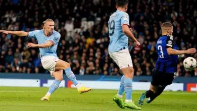 Erling Haaland abre el marcador del Manchester City ante el Copenhague