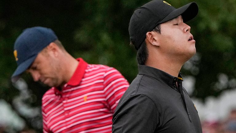 ¿Qué sigue para la Copa Presidentes?Trevor Immelman apoya al equipo internacional "sin bromas" para la gloria futura | DayDayNews Golf News 5 Si Woo Kim vence a Justin Thomas en una impresionante victoria en el primer partido de individuales del domingo