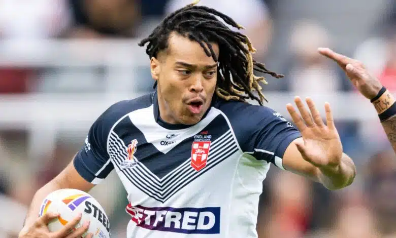 Copa Mundial de Rugby League: Dom Young promete más noticias de Rugby League después de dos intentos en el primer partido de Inglaterra 1 Copa Mundial de Rugby League: Dom Young promete más noticias de Rugby League después de dos intentos en el primer partido de Inglaterra