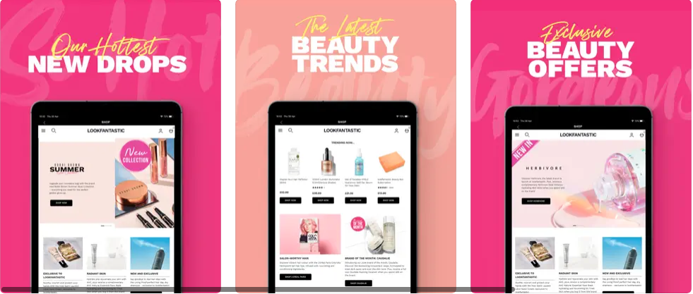 11 de las aplicaciones más creativas para mejorar tu juego de belleza 4 LOOKFANTASTIC - Aplicación de los mejores productos de maquillaje