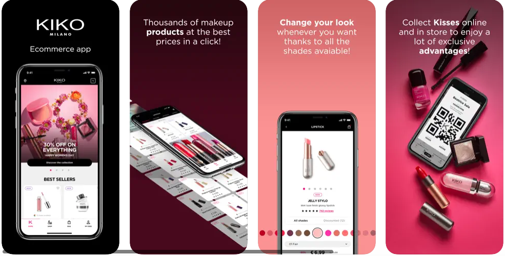 11 de las aplicaciones más creativas para mejorar tu juego de belleza 7 KIKO MILANO - La mejor app de productos de maquillaje
