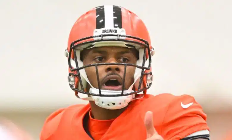 Deshaun Watson: el mariscal de campo de los Cleveland Browns se niega a responder preguntas no relacionadas con el fútbol después de la suspensión de la NFL | Noticias de la NFL 1 Deshaun Watson: el mariscal de campo de los Cleveland Browns se niega a responder preguntas no relacionadas con el fútbol después de la suspensión de la NFL | Noticias de la NFL