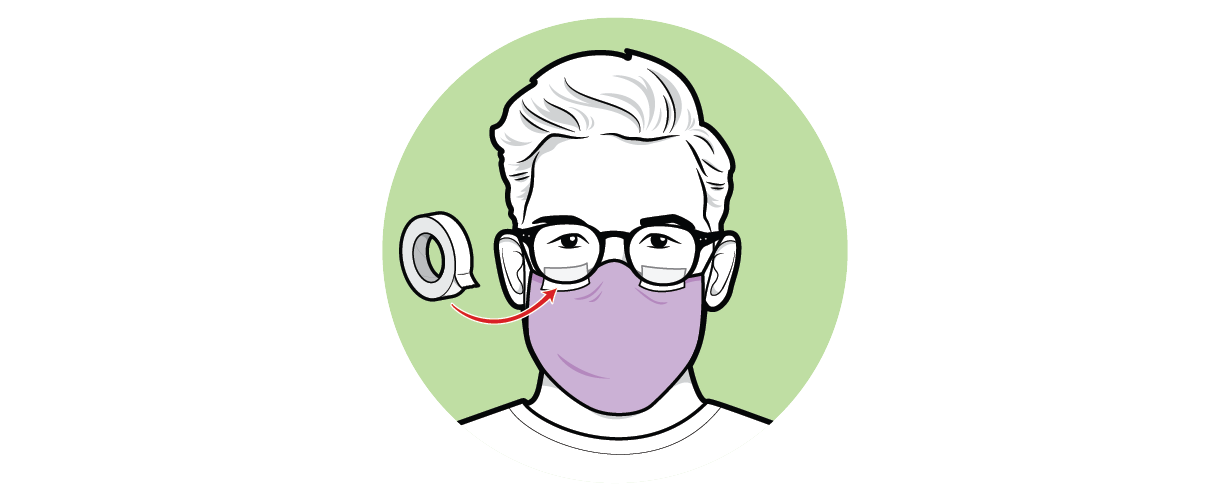 Cómo usar una máscara facial durante la pandemia de coronavirus 5 figura de máscara