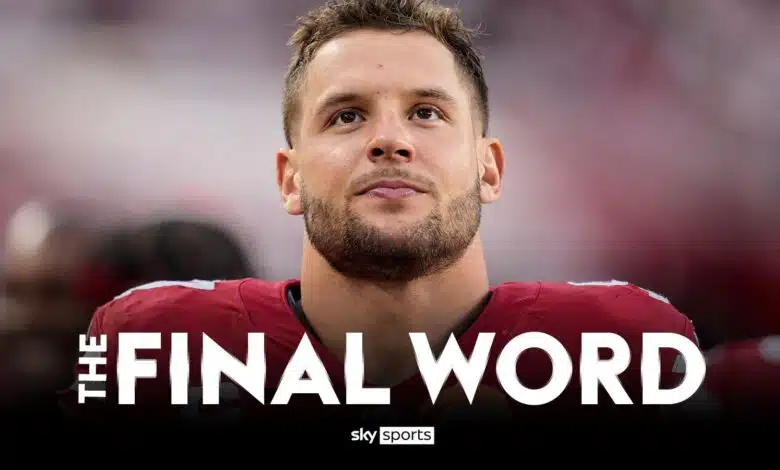 Neil Reynolds: Nick Bosa, estrella de la defensa de los 49ers de San Francisco y los Lions de Detroit, sigue con vida en la carrera por los playoffs de la NFC Noticias de la NFL 1 Neil Reynolds: Nick Bosa, estrella de la defensa de los 49ers de San Francisco y los Lions de Detroit, sigue con vida en la carrera por los playoffs de la NFC Noticias de la NFL