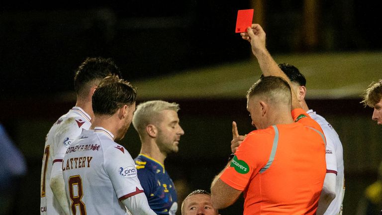 Motherwell 2 - 2 Kilmarnock 2 Alan Ball enviado a Kilmarnock