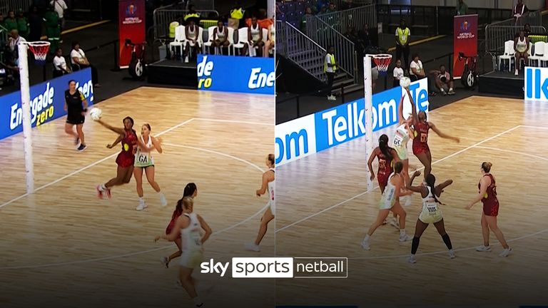 Quad Series 2023: el entrenador de Inglaterra, Jess Thirlby, pide más 'maduros' antes de la Copa Mundial de Netball Netball News 9 Funmi Fadoju mostró sus rápidos reflejos con dos impresionantes intercepciones contra Sudáfrica en la serie de cuartetos de netball.