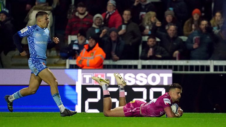 Heineken Champions Cup: Courtney Lawes cojeando en la derrota de Northampton, dudas para el Seis Naciones | Progreso de Harlequins, Leinster y Gloucester | Noticias de la Unión de Rugby 6 Henry Slade como Exeter