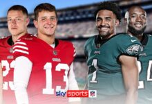 San Francisco 49ers @ Philadelphia Eagles: Dos plazas en el Super Bowl de los Gigantes de la NFL en juego en el juego del Campeonato de la Conferencia NFC | Noticias de la NFL
