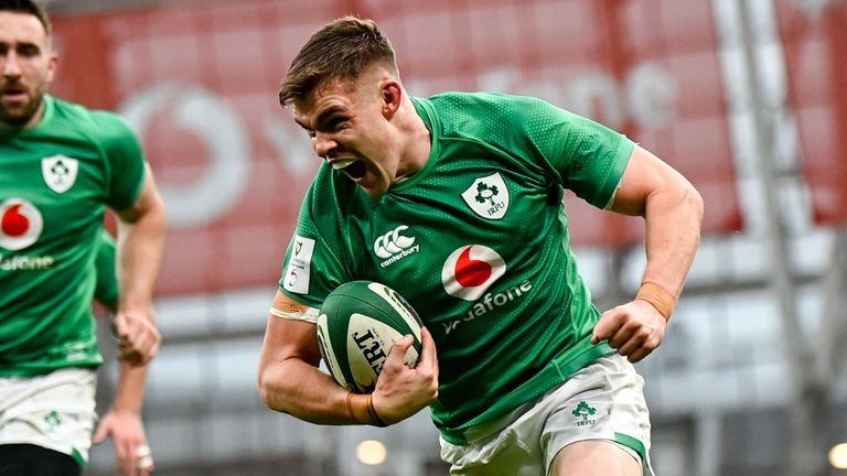 Irlanda 32 - 19 Francia 14 Garry Ringrose asegura la victoria con 8 minutos para el final