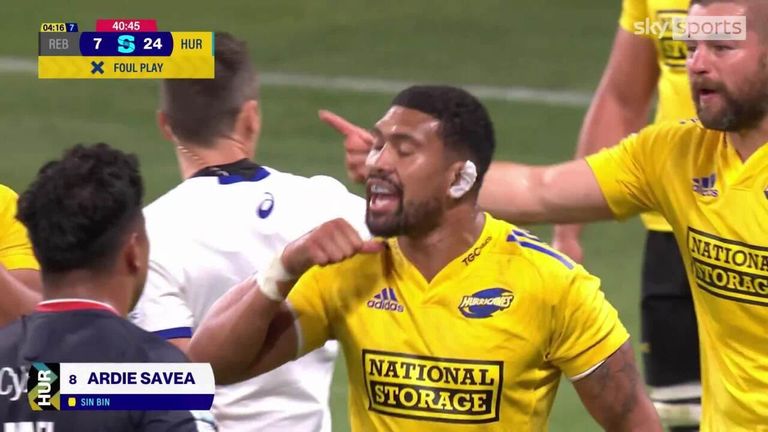 Ardie Savea: el capitán de los huracanes se disculpa después de cortar el gesto de la garganta durante la victoria sobre los rebeldes | Noticias de la Unión de Rugby 2 deportes de cielo