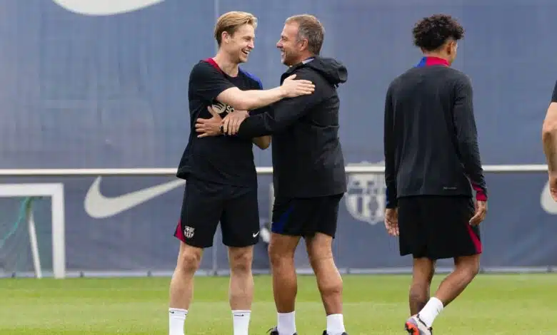 Después de cinco meses y medio, el Barcelona finalmente dejó regresar a Frenkie de Jong de su lesión 1 Después de cinco meses y medio, el Barcelona finalmente dejó regresar a Frenkie de Jong de su lesión