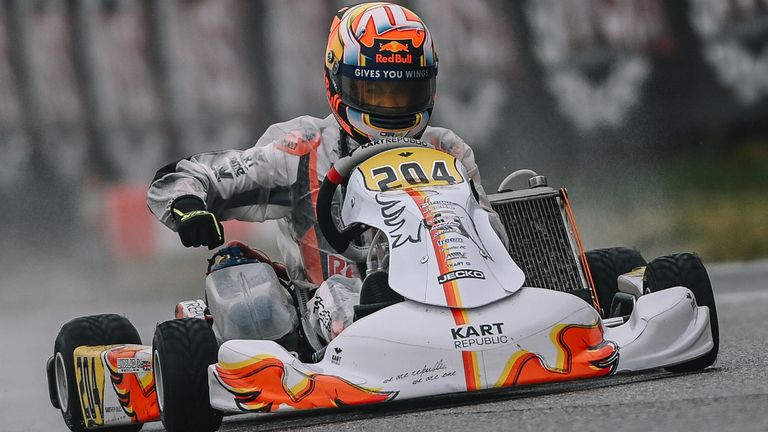 Arvid Lindblad: Conozca al piloto de los Bulls que le dijo a Lando Norris en 2021 que se unirá a la F1 en cinco años | Noticias F1 3 Arvid Lindblad brilla en el karting (Imagen: Red Bull Content Pool)