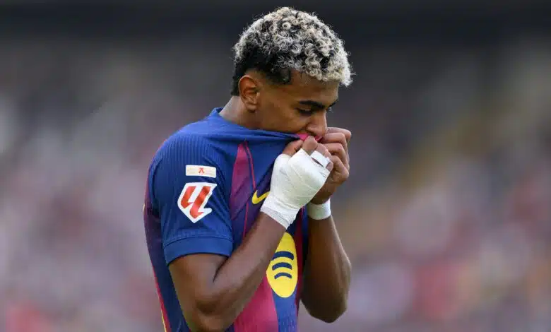 Gerard Piqué defiende a Lamine Yamar 1 Gerard Piqué defiende a Lamine Yamar