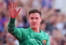 Marc-André ter Stegen podría vetar el intento del Barcelona de fichar a Joan García 17 Marc-Andre ter Stegen could leave in January.
