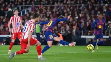 La estrella del Barcelona planea regresar para su primer partido en 2026 3 Olmo scores the winner for Barcelona.